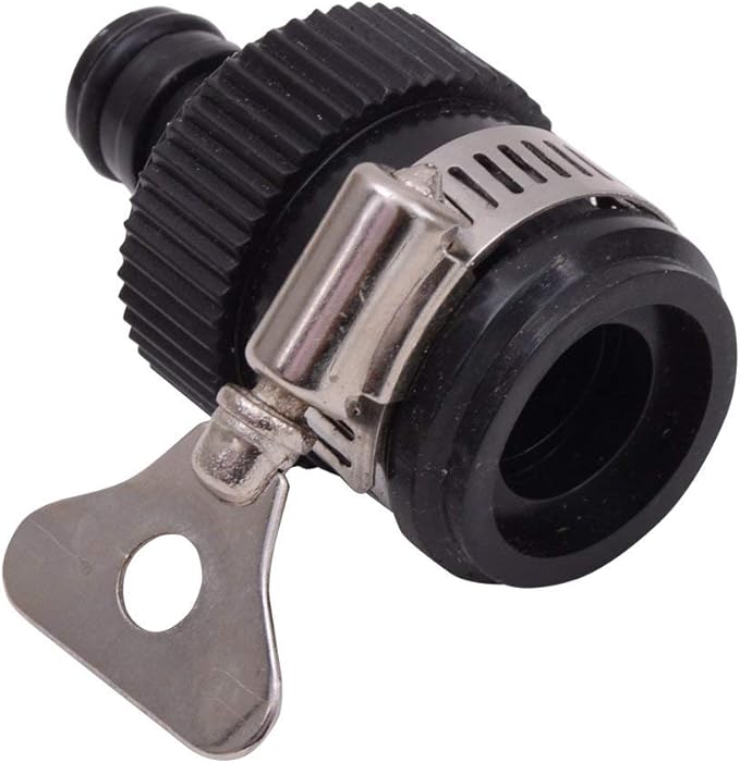 Klaxon 1/2 Inch Plastic Garden Water Hose Quick Connector Hose Fast Fitting