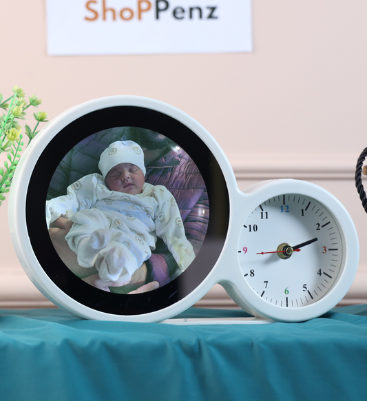 Premium Baby & Kids Glow Frame with Clock