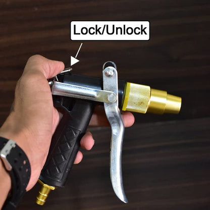 AquaGold™ – Heavy-Duty Lever-Action Water Spray Nozzle