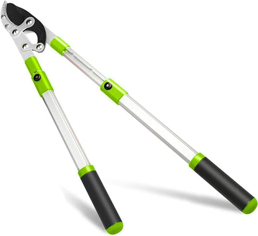 AUPERTO Heavy Duty Telescopic Anvil Loppers with Ratchet Quick Extending 690mm to 1030mm Pruning Shears with SK5 Gear Cutting System