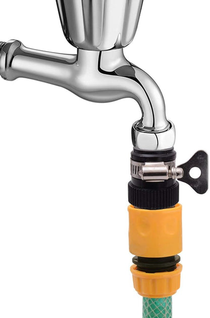 Klaxon 1/2 Inch Plastic Garden Water Hose Quick Connector Hose Fast Fitting