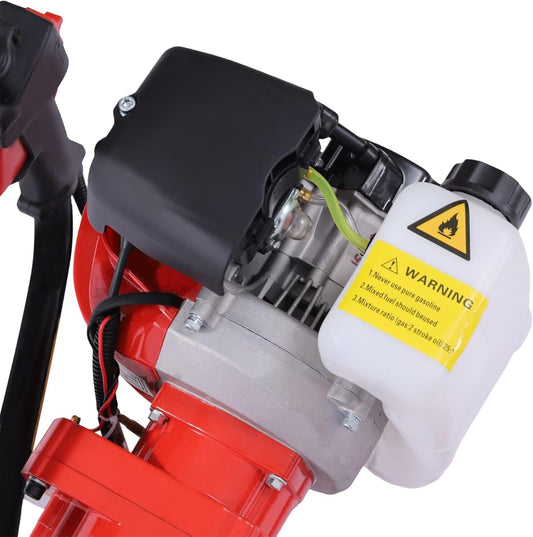 LIYUANJUN 43cc Post Hole Digger, 1.7HP 2-Stroke Ground Drilling Machine Kit with 3.1", 3.9", 4.7" Drill Bits Garden Gas Powered Excavator Gasoline Earth Auger Digging Machine for Agriculture Planting