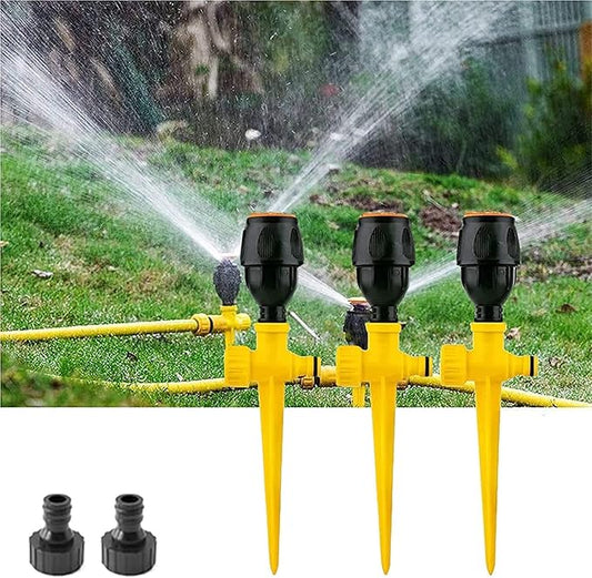 360° Rotation Auto Irrigation System Garden Lawn Sprinkler Patio, Multifunction-Adjustable Garden Sprinkler for Outdoor Grass Garden Yard Lawns - Garden Sprinkler Lawn Sprinkler Irrigation (B-3pcs)