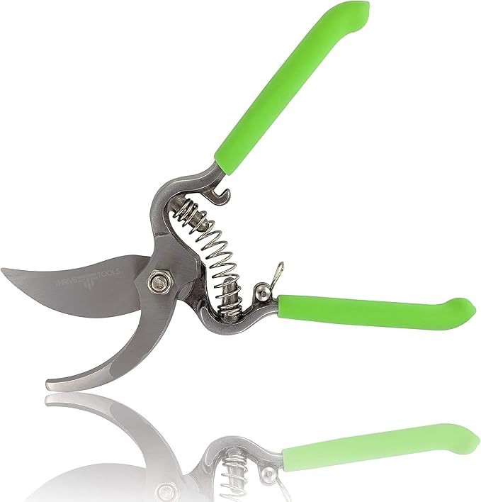 Thrive Tools Bypass Pruning Shears- Bypass Hand Pruners for Rose, Limb and Branch Pruning
