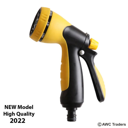 New Multifunction Garden Yard Car Water Hose Spary Sprayer Sprinkler Nozzle Head 7 Pattern Adjust 1pc Blue washer