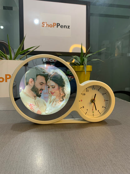 Premium Magic Mirror Frame with Clock