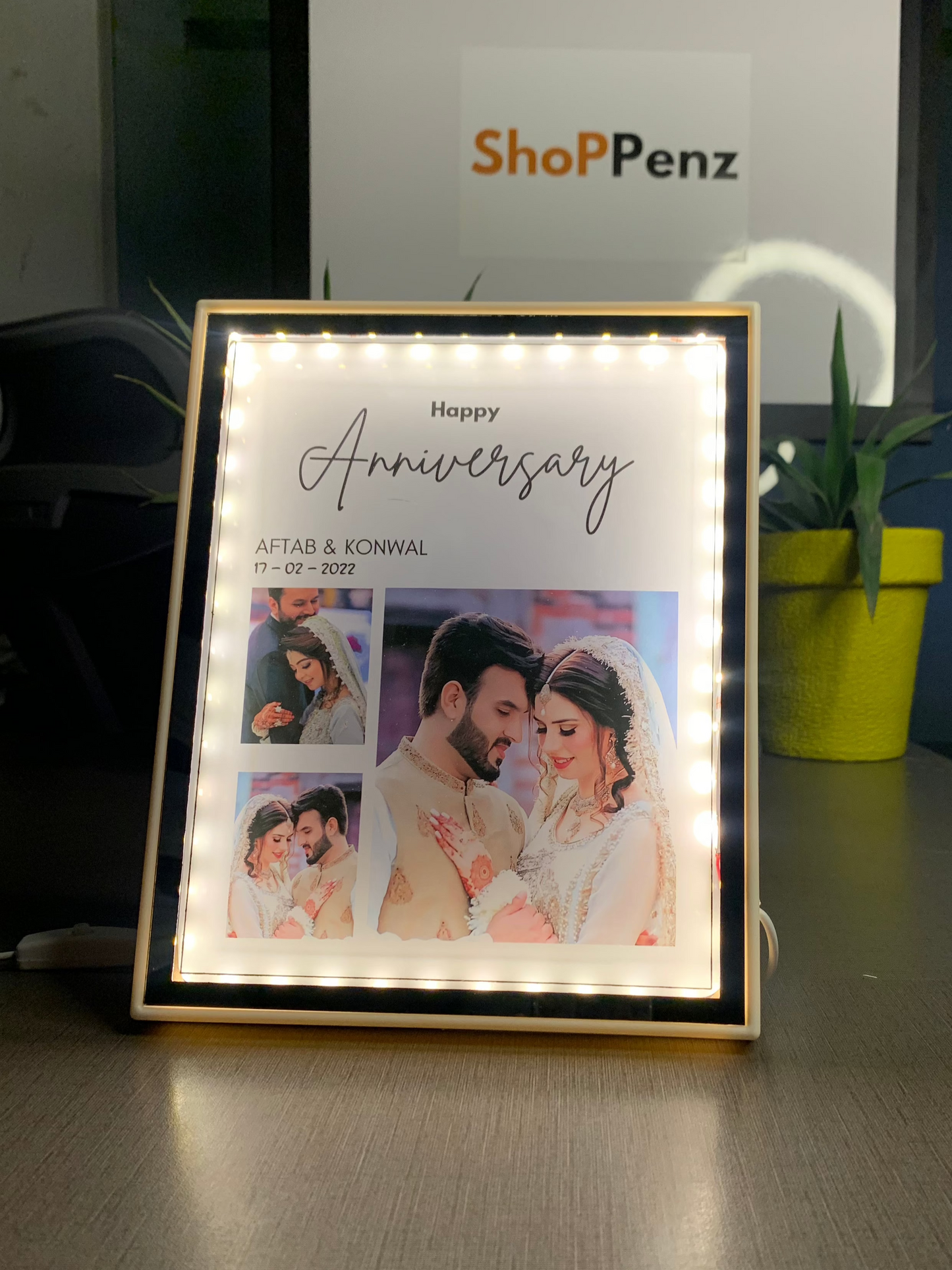 3D Anniversary Glow Frame