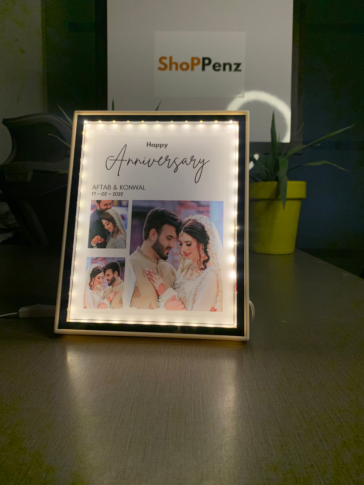 3D Anniversary Glow Frame