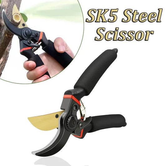Gardening scissors pruning shears professional sharp hand pruning shears and safety lock tree trimming trim non-slip handles Pruners