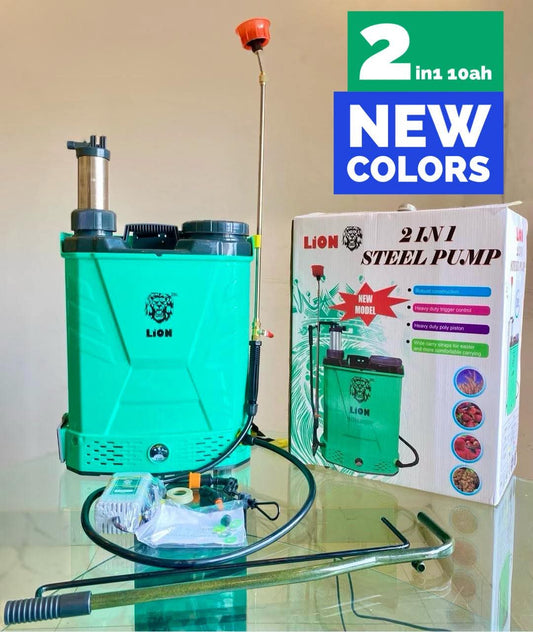 water sprayer Battery+Manual 2in1 . Use In Agriculture lawn and gardens for watering plants and also for spray.