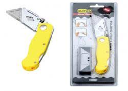 Folding Utility cutter with Quick Release and Belt Clip paper cutter