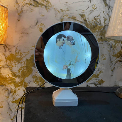 Opal Round Mirror Frame